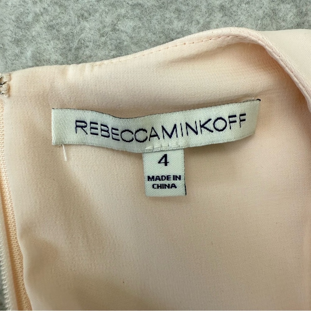 Rebecca Minkoff Pale Blush Pink "Silva" Dress W/ Tie, Size 4 - Picture 11 of 16